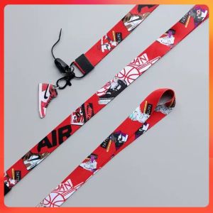 【𝗥𝗲𝗮𝗱𝘆 𝗦𝘁𝗼𝗰𝗸】Shoes Cartoon Lanyard Neck Strap Card Holder ID Key Chain Phone Charm Chain Anti-lost Decoration