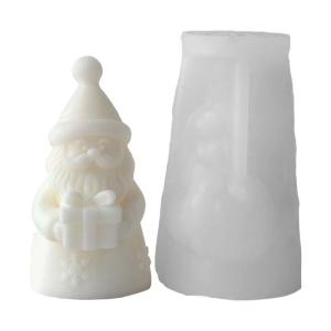 Christmas Theme Silicone Mold Santa Shape Silicone Mould For Handmade Soap Making Epoxy Resin Craft