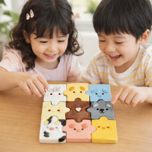 Juviaal squishy toy 捏捏乐 slow rising squishy Slow Rebound Silicone Puzzle Toy Creamy Soft Food-grade Silicone Silicone jigsaw puzzle toys Cute Pet Colorful Squeeze Toy For Kids