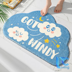 Thảm lau chân siêu thấm hút - thảm chùi chân nhà tắm có đế chống trơn trượt Living C