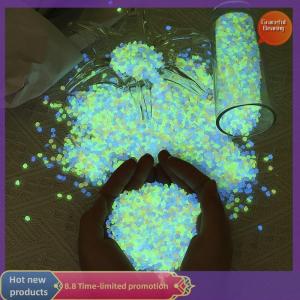 Graceful 1000ชิ้น3-5มม. ทรายเรืองแสงในก้อนกรวดสีเข้มหินสวนบ้านทางเดินกลางแจ้งสนามหญ้าตู้ปลาตกแต่ง