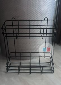White Coated Bathroom Rack /Kitchen Rack /Multi Purpose rack 2 and 3 Layer Wall Hanging Organizer