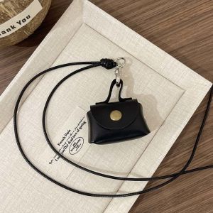 Retro Leather Headphone Holder Long Womens Wallet Earphone Bag Accessory Korean Style Fashion Jewelry