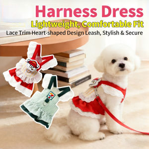 Cute Uniform-Style Pet Harness Traction Kit Breathable & Adjustable Walking Gear for Puppy Small Dog