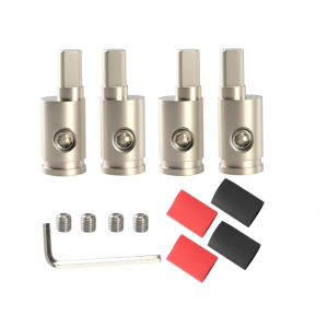 Heavy Duty Automotive Electrical Terminals 2Pair Coppers Cores Construction Amplifiers Compatibility