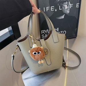 Tas Bucket Wanita Import Top Handle Cewek Set 2in1 Kulit Pu Tas Bahu Wanita Fashion 207183 0718 72102