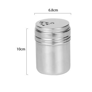 QINJUE Spice Jar Seasoning Jar Multi-purpose Stainless Steel Spice Pepper Shaker Durable Kitchen Gadgets Salt Sugar Bottle