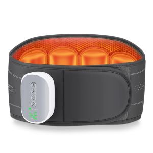  Cordless Heating Waist Belt with 3 Airbag Decompression Modes 4 Heat Lumbar Support Massager Lower Back Massager for Pain Relief