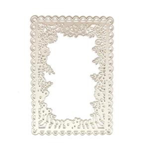 Metal Die Cuts Flower Frame Embossing Stencil Cutting Dies for Making Scrapbooking Paper Craft DIY Template Mold