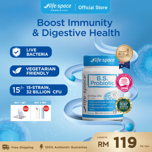 [Digestive Health] Life Space Broad Spectrum Probiotic 60 Capsules 15 In 1 Probiotic (EXP: 04/2027)  For Digestive Health