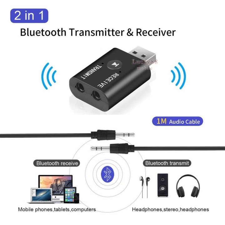Wireless in USB Bluetooth Adapter Transmitter Receiver