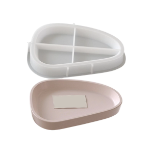 Multipurpose Silicone Oval Plate Tray Enhances Atmospheres Accessory for Home Use and Professional Party Planning
