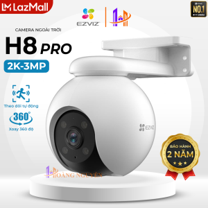 Camera IP WIFI EZVIZ H8 2K Độ Phân Giải 3MP Đàm Thoại 2 Chiều Phát Hiện Con Người Xoay 360 - EZVIZ Hoang Nguyen Authorized Store