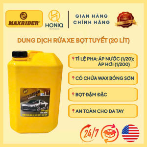 Nước Rửa Xe Bọt Tuyết Maxrider 20L (Có Chạm) – Sạch Bóng Hương Dễ Chịu Dùng Cho Máy Rửa Xe