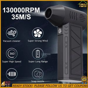 【Cozyhome2】130000RPM Electric Dust Blower Brushless Motor Mini Turbo Violent Fan 5000mAh High Power Duct Fan for Home Outdoor Car