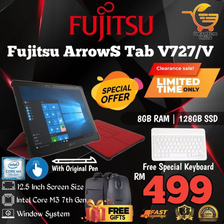 富士通 ARROWS Tab V727/V Core m3 SSD128GB Tab ARROWS Fujitsu