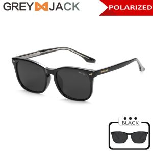 Grey Jack Kacamata Hitam Sunglasses Polarized Anti Silau Style Kotak Keren Kekinian Terbaru Fashion Pria Dan Wanita 1516