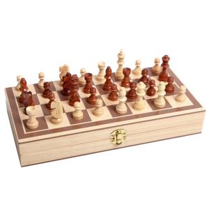Cờ vua bằng gỗ có nam châm cao cấp sang trọng có thể gấp gọn