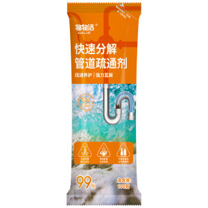 Powerful toilet drain deodorizer and unclogging agent