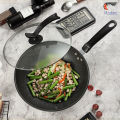 Modani Non Stick Frying Pan Non Stick Cookware Maifan Stone Wok Pan with Cover Induction Stove Gas Universal. 