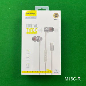 PAVAREAL M16C Type-C Earphone Oblique Design Metal Shell Heavy Bass Sound