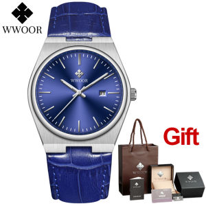 2023 WWOOR New 41mm Men Luxury Brand Quartz Watch For Men Sapphire Stainless Steel Waterproof Male Wristwatch