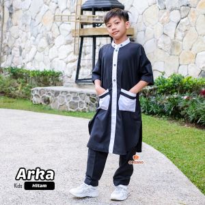ORIZANO Set Koko Anak Arka - Koko Turki Anak Laki Laki Setelan Bahan Toyobo Fodu Size Anak 1-14 Tahun