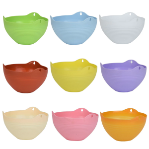 Hydroponic Flower Pot Imitation Resin Weaving Punch Hanging Wall Flower Basket Garden Planting Decorations