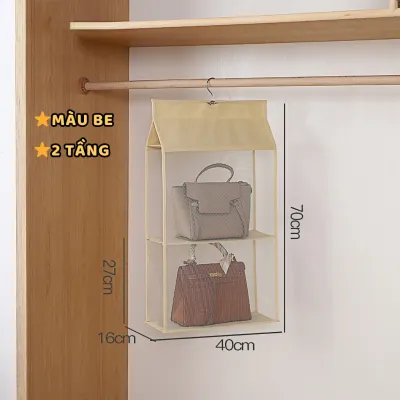Túi treo túi xách chống bụi và chống nấm mốc chất lượng cao có 2-4 lớp túi đựng bằng vải chống bụi tùy chọn