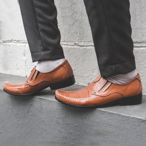 Sepatu Kulit Pantofel Pria Premium Formal Type 209 Tan Spatoo / Sepatu Kerja / Sepatu Kantor / Sepatu Fantofel / Sepatu Formal Pria / Sepatu Kulit / Pantofel Premium