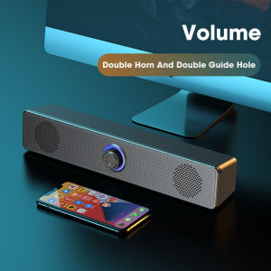 Sound Bar Computer Audio Desktop Subwoofer Desktop Bluetooth Speaker High Quality E-sports Game Overweight Subwoofer High Quality Audio Desktop Mini Rectangular PC Laptop Universal Multimedia Speaker Audio