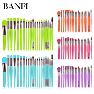 20pcs Makeup Brush Set Travel friendly Cheek Blending Face Brushes Suitable for Various Makeup Looks