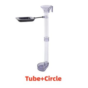 Acrylic Aquarium Feeder Tube Set Bowl Fish Tank Crystal Shrimp Fish Snail Bottom Feeding Food Dispenser Tube Dish