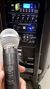 Dynamax Pro Series PRO115 15inch Portable Speaker PA System Bluetooth UHF Wireless Mic 15" (New With MCMC) With Speaker Stand