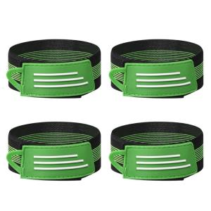 ข้อเท้าปั่นจักรยานแบบยืดได้4ชิ้นสำหรับการขี่จักรยานรัดเพื่อความปลอดภัยในการขี่จักรยาน