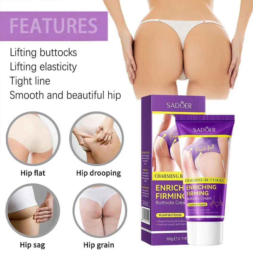 SADOER Enriching Firming BUTTOCKS CREAM 60g Butt Enhancement Cream  Effective Hip Lift Up Fast Growth (NO.SD45149)