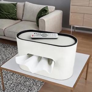 xpkQ Simple Tissue Boxes Multifunctional Leather Desktop Organizer Tissue Boxes Luxury Kitchen Living Room Storage Organization P7Q2M