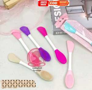 ❤️Healthysoul❤️Kuas masker 2in1 dan sikat komedo bahan silikon