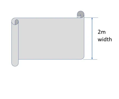 Thick plastic sheet for dust prevention