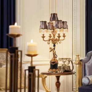 Đèn để bàn DN28 đồng Thiên thần Sang Trọng phong cách châu Âu