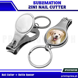 Printing View - Sublimation Nail Clipper & Bottle Opener Keychain