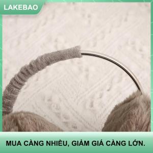 【LAKEBAO】 Xách tay gấp mùa đông ấm áp earmuffs thời trang màu rắn earflap ngoài trời lạnh bảo vệ mềm sang trọng Tai ấm hơn