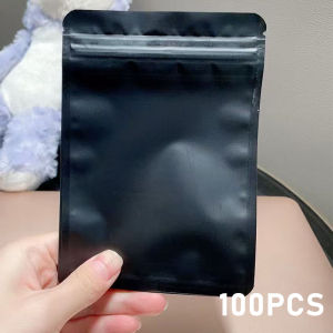 100Pcs Colorful No Window Matte Stand up Pouch Resealable Food Packaging Bags for Jewelry Blind Bag