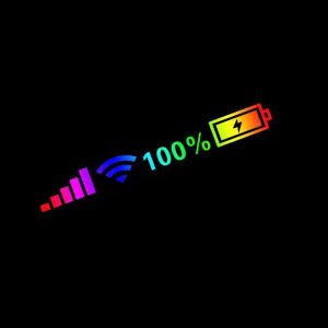 Miếng Dán Trang Trí Thân Xe Hiệu Ứng Phản Quang Hình Vạch Wifi Decal Ô Tô Xe Hơi Thanh Hiển Thị