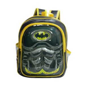 RIZBAG - Tas sekolah anak laki-laki - tas ransel LED karakter batman waterproof (anti air) + bonus
