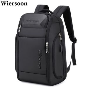 Wiersoon Business Backpack for Men Waterproof Backpack Large Capacity Business Multifunctional Password Anti-theft Laptop Bag2026