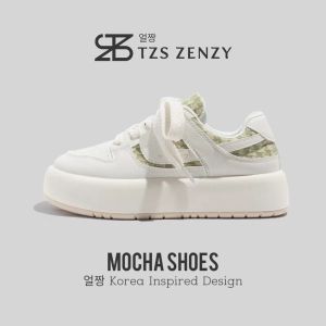 TZS Zenzy Mocha Shoes - Sepatu Sneakers Wanita Modis Comfy - Sepatu Putih Wanita - Sepatu Casual Wanita
