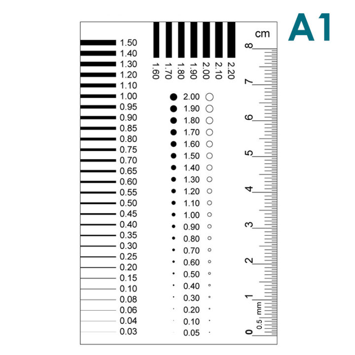 【FUN】 Badge gauge Stain card Point gauge wire gauge film ruler Stain ...