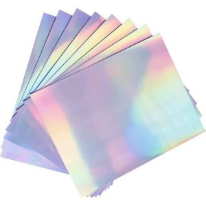 ✨ สติ๊กเกอร์ PET/PVC ✨ 💕 สีเงินรุ้ง #838 ทองเงา #861 เงินเงา #860 Sticker ฟู่ซุ่น Hologram 💕 📍ขนาด *หน้ากว้าง 30 cm และ 31 cm