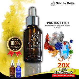 in stock PA Sil-Life Betta 30ml Fish Ikan Laga shrimp aquarium colloidal nano silver bacteria luka dropsy velvet kulat Doctor 斗鱼药